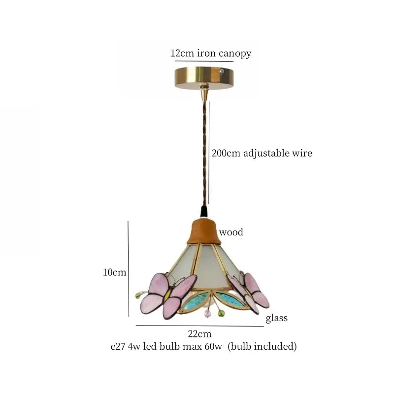 Vintage fluted off-white ceramic led pendant bedroom hanging light