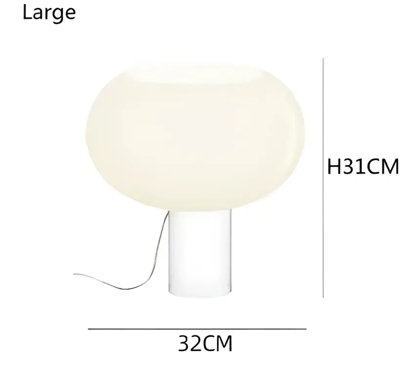 Vintage glass buds table lamp bedroom warm glowing sphere