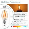Vintage gold dimmable led filament edison candle light dining room bulb
