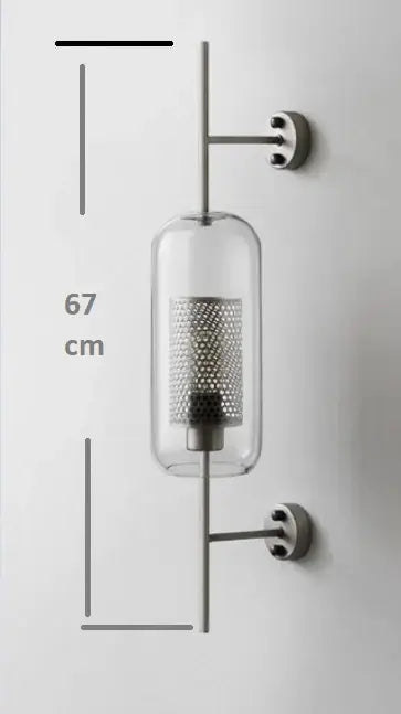 Vintage gold mesh led wall sconce – bedroom glass light fixture