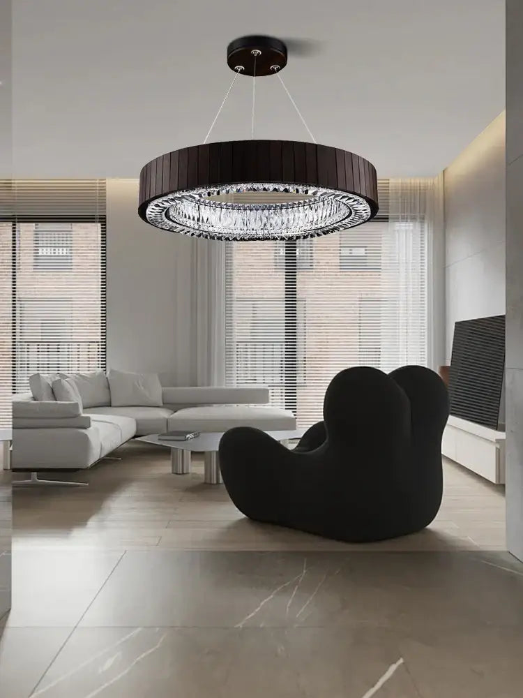 Vintage gray glass large ceiling pendant light for stairwell lobby