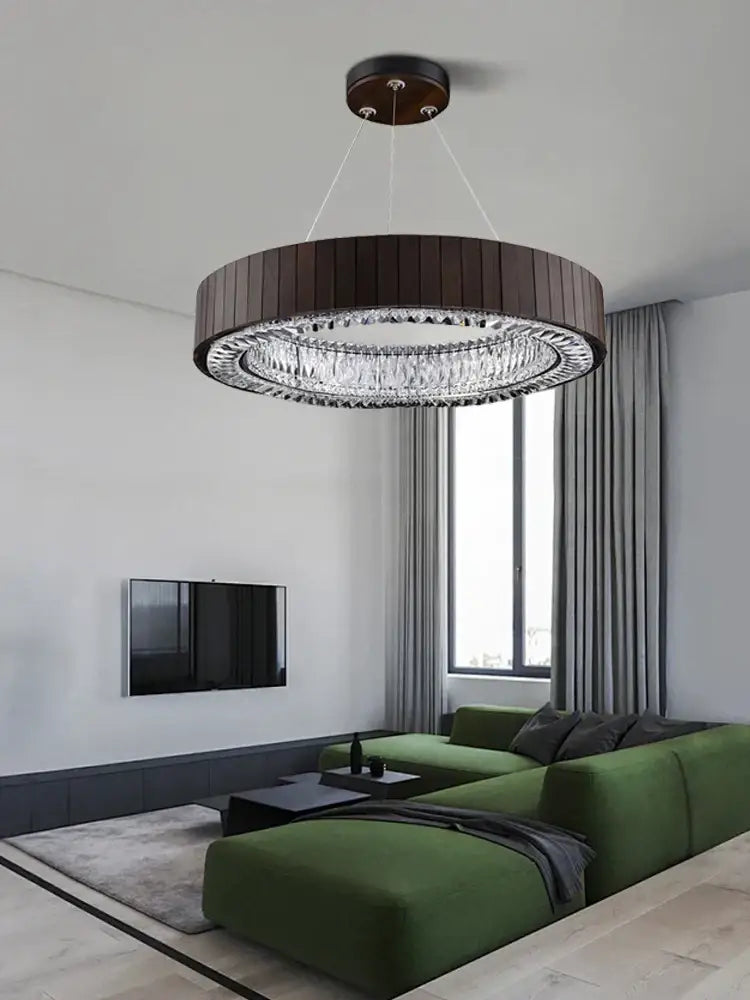 Vintage gray glass large ceiling pendant light for stairwell lobby