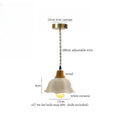 Vintage japanese beige cloth led pendant light for dining room