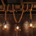 Vintage rust birdcage metal island light – kitchen rope pendant