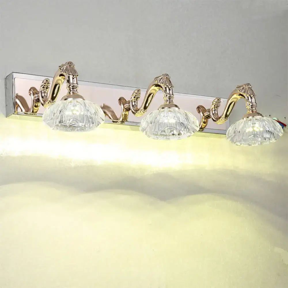 Vintage silver crystal wall lamp bathroom vanity light 110v-120v