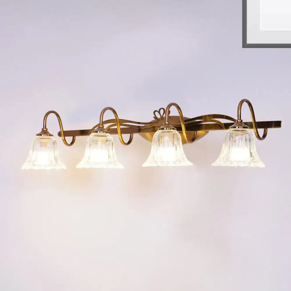 Vintage style antique brass wall light – bathroom vanity lamp