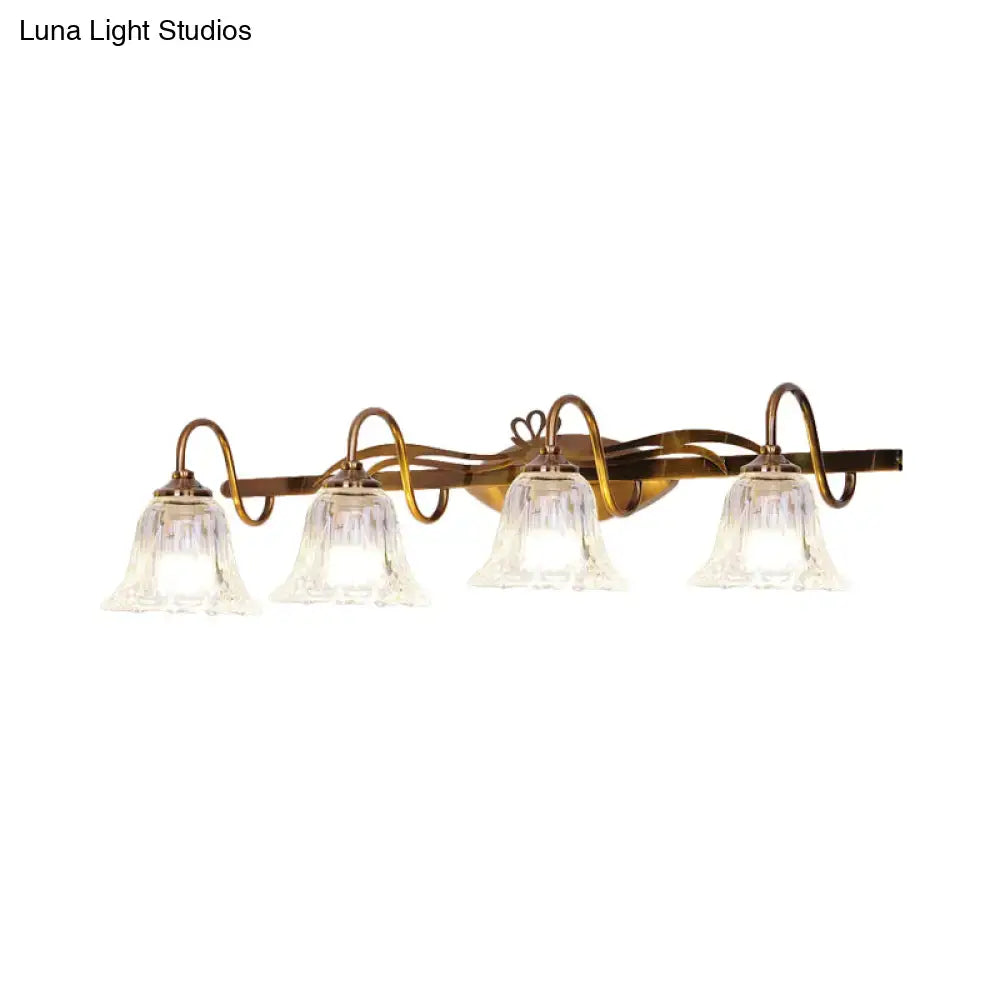 Vintage style antique brass wall light – bathroom vanity lamp