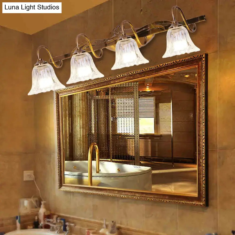 Vintage style antique brass wall light – bathroom vanity lamp