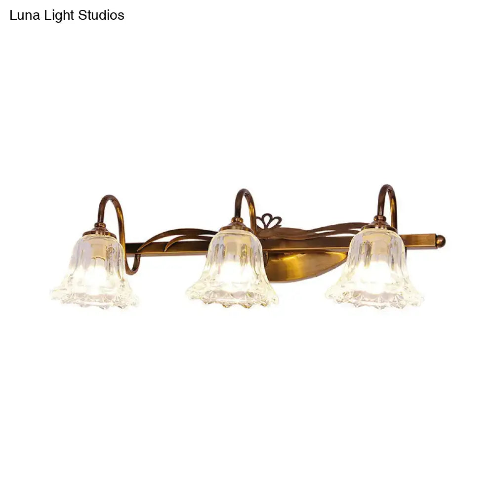 Vintage style antique brass wall light – bathroom vanity lamp