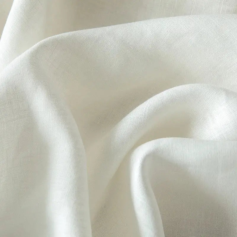 Vintage white & gray linen bedding set – bedroom duvet textiless