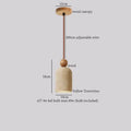 Wabi sabi beige concrete pendant lights dining room led yellow travertine