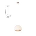 Wabi-sabi ribbed fabric light luxury chandelier – bedroom pendant light
