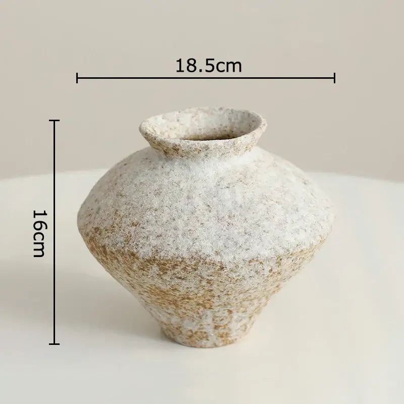 Wabi-sabi rustic brown decorbites ceramic vase living room decor