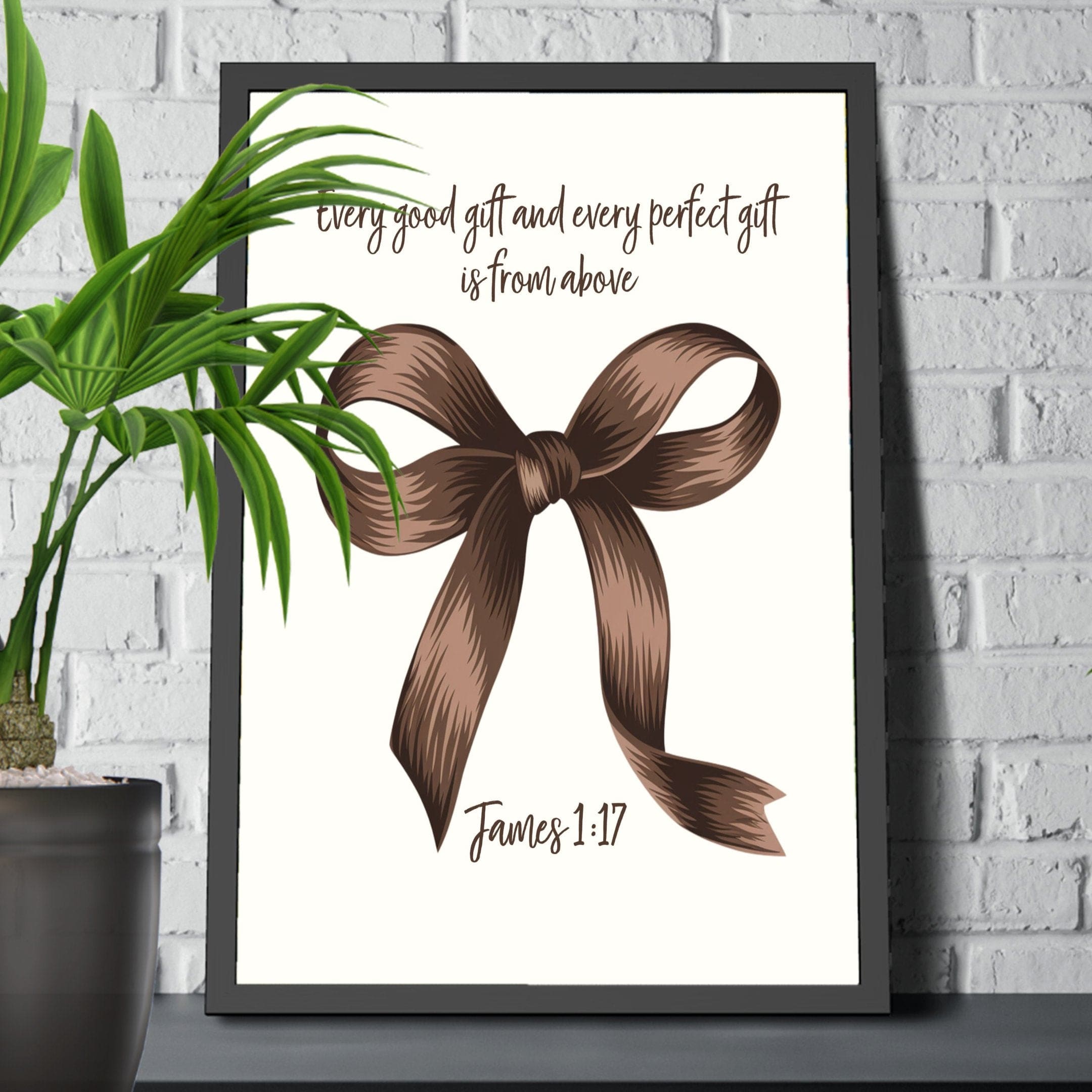 Wall Decor Giclee Poster Art Print - Every Good Gift and Every Perfect Gift Art