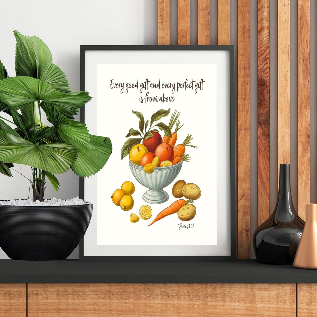 Wall Decor Giclee Poster Art Print - Every Good Gift and Every Perfect Gift