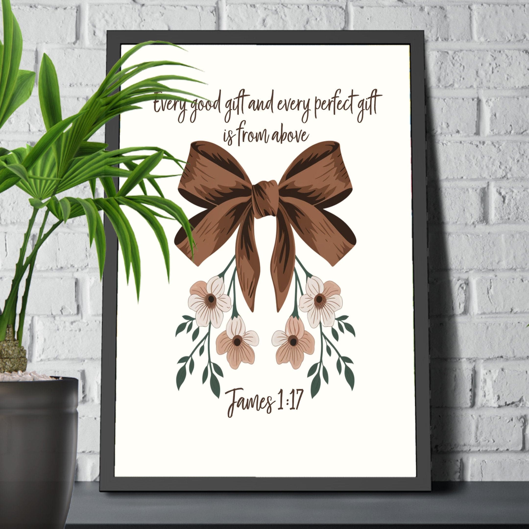 Wall Decor Giclee Poster Art Print - Every Good Gift and Every Perfect Gift Art