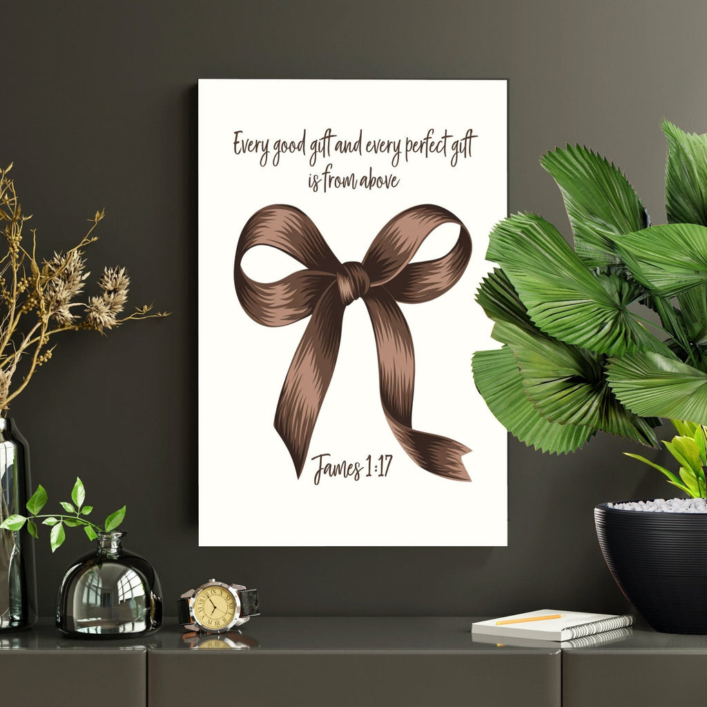 Wall Decor Giclee Poster Art Print - Every Good Gift and Every Perfect Gift Art