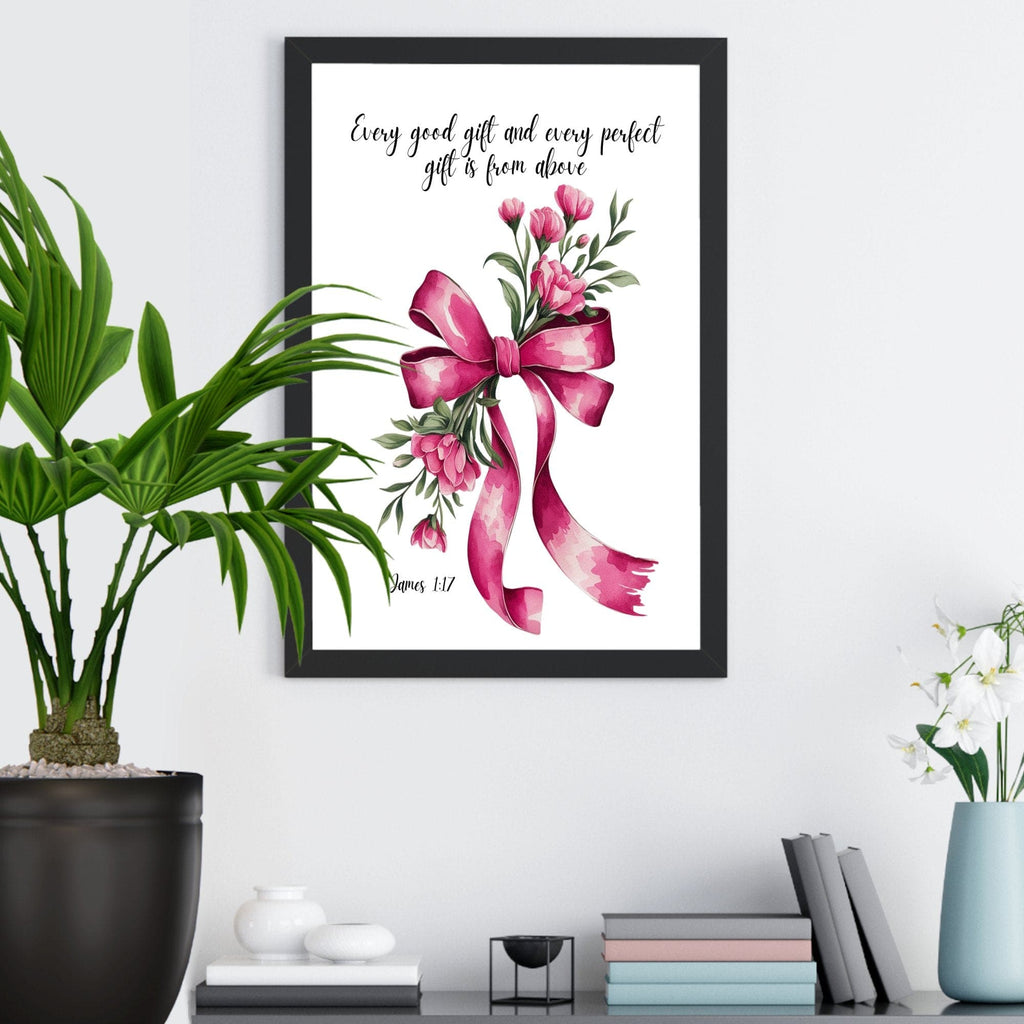 Wall Decor Giclee Poster Art Print - Every Good Gift and Every Perfect Gift Art