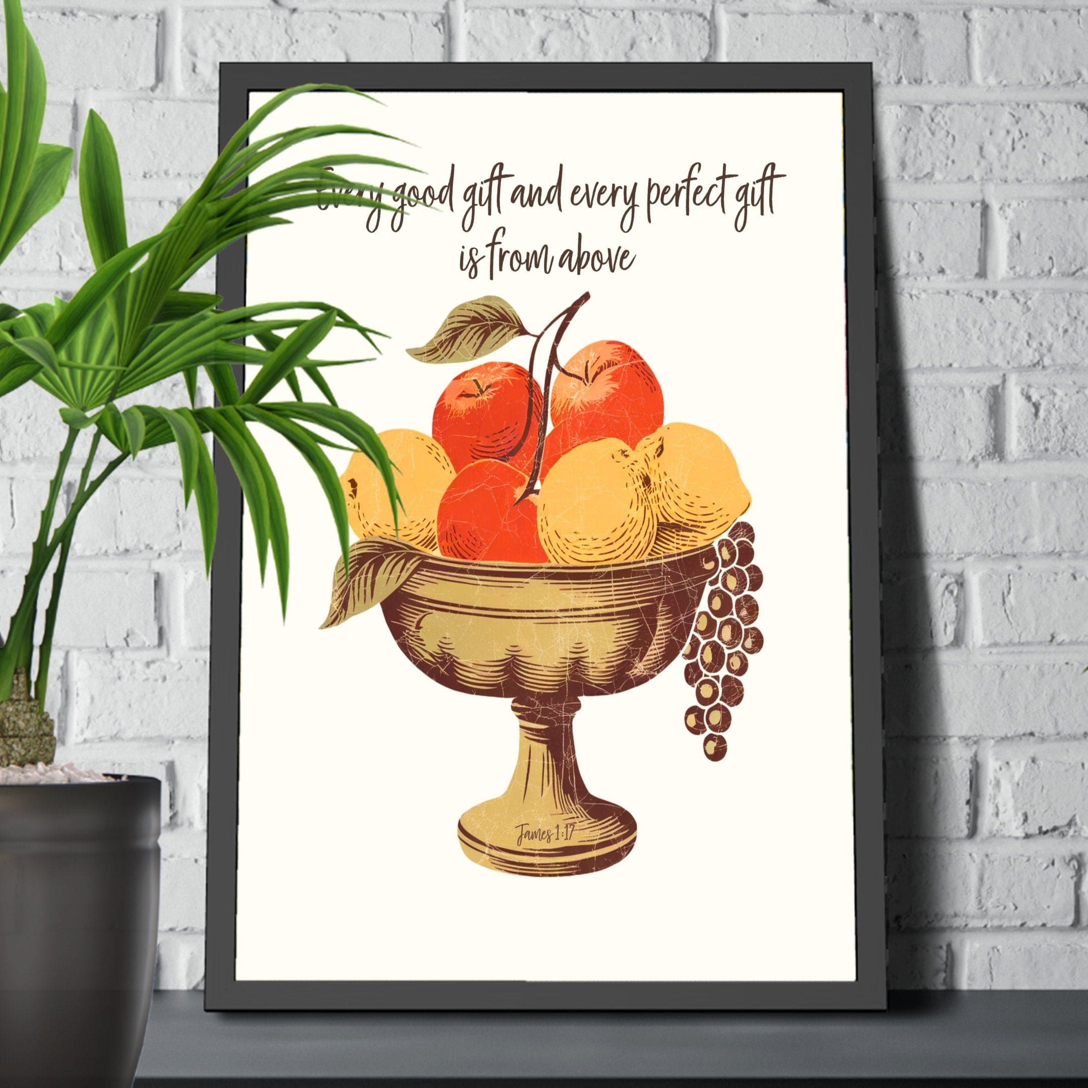 Wall Decor Giclee Poster Art Print - Every Good Gift and Every Perfect Gift Art