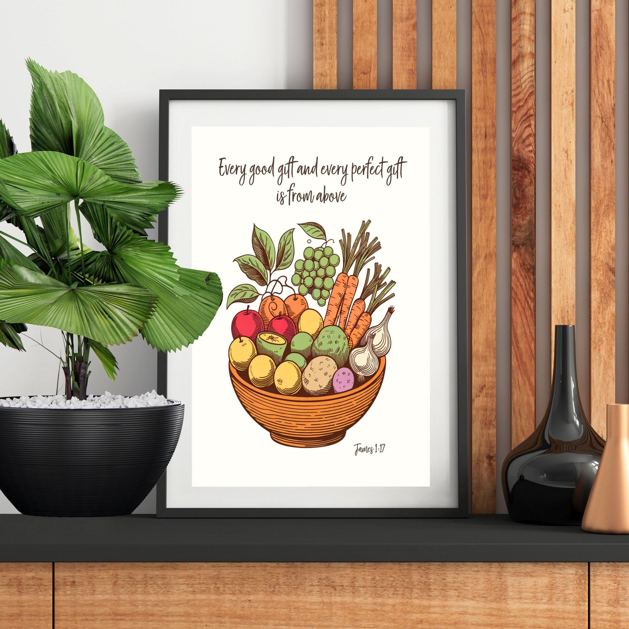 Wall Decor Giclee Poster Art Print - Every Good Gift and Every Perfect Gift