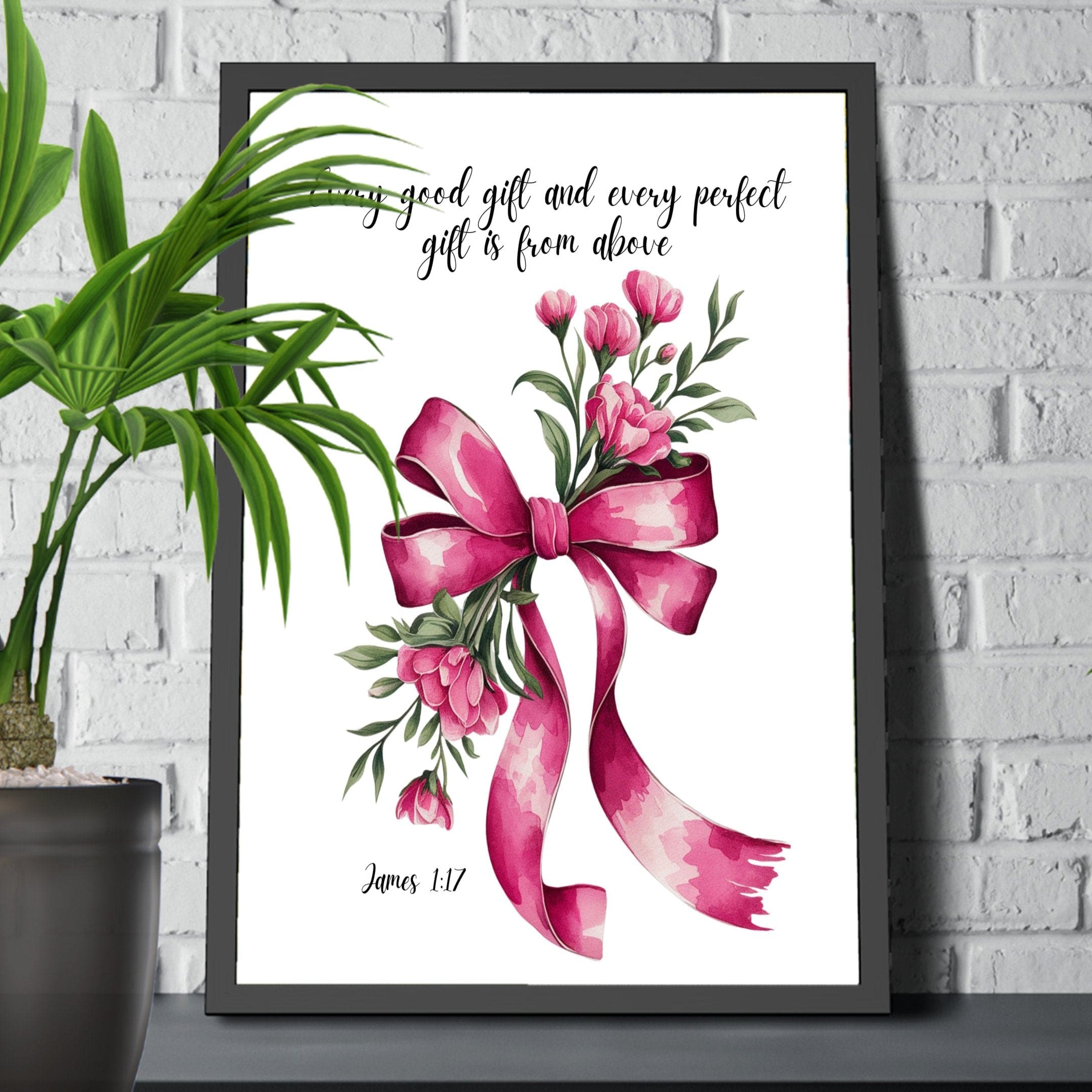 Wall Decor Giclee Poster Art Print - Every Good Gift and Every Perfect Gift Art
