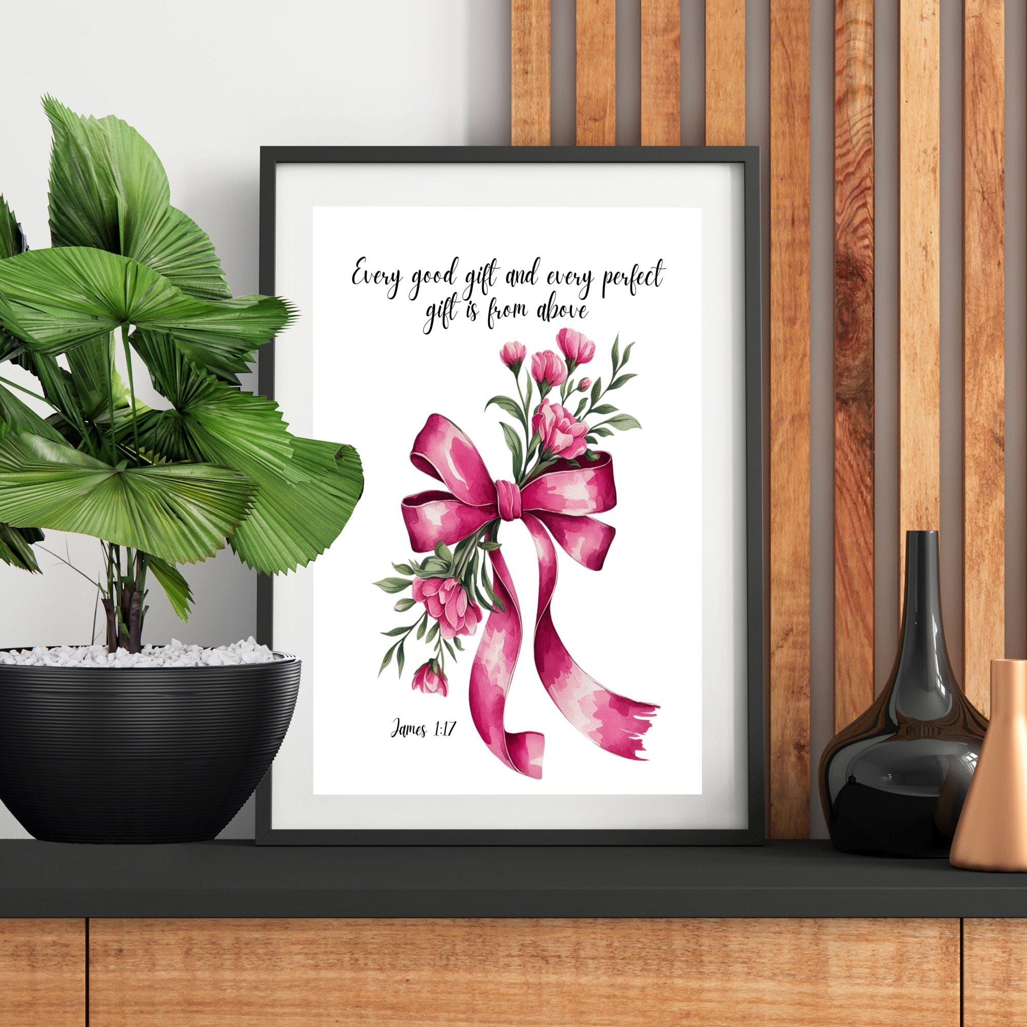 Wall Decor Giclee Poster Art Print - Every Good Gift and Every Perfect Gift Art