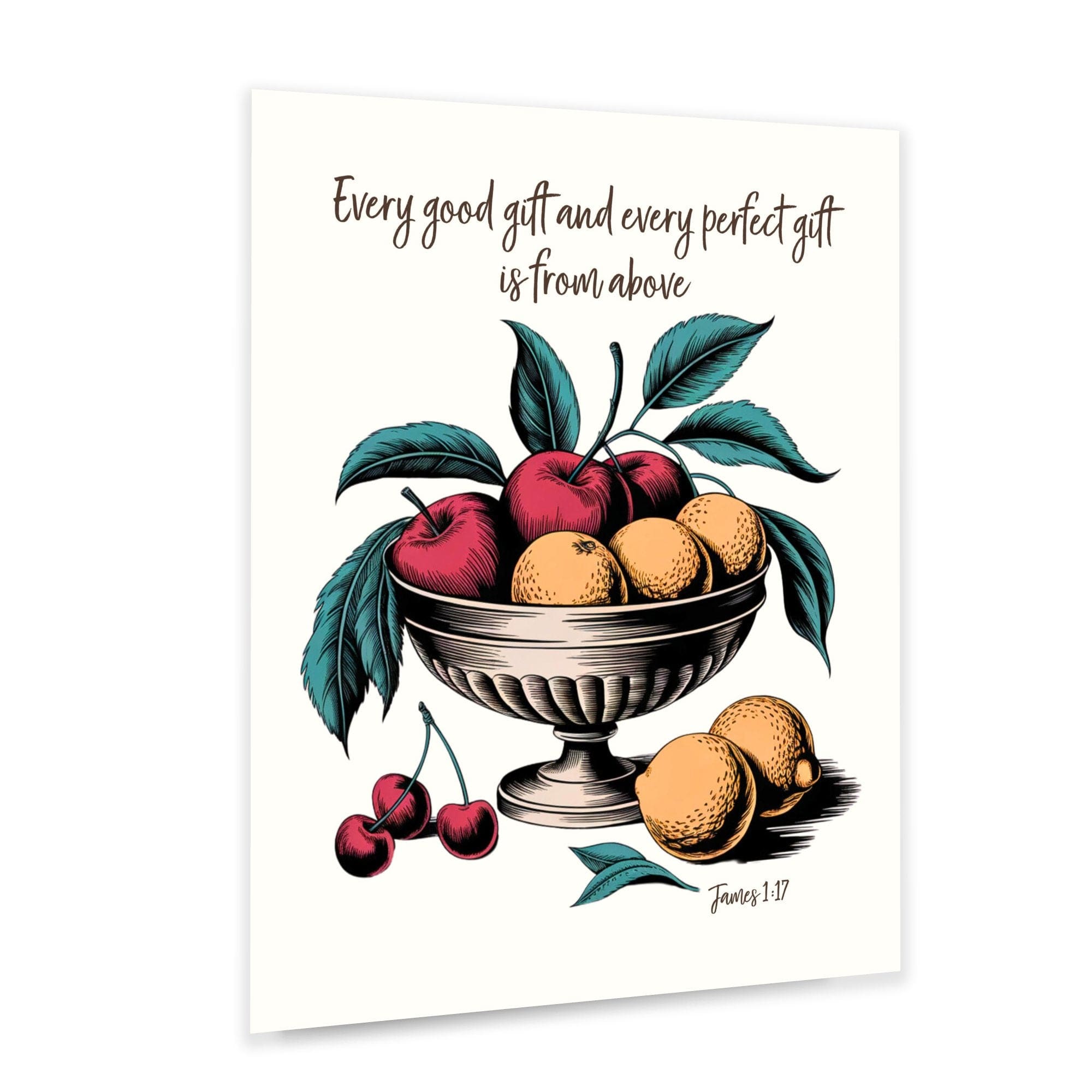 Wall Decor Giclee Poster Art Print - Every Good Gift and Every Perfect Gift Art