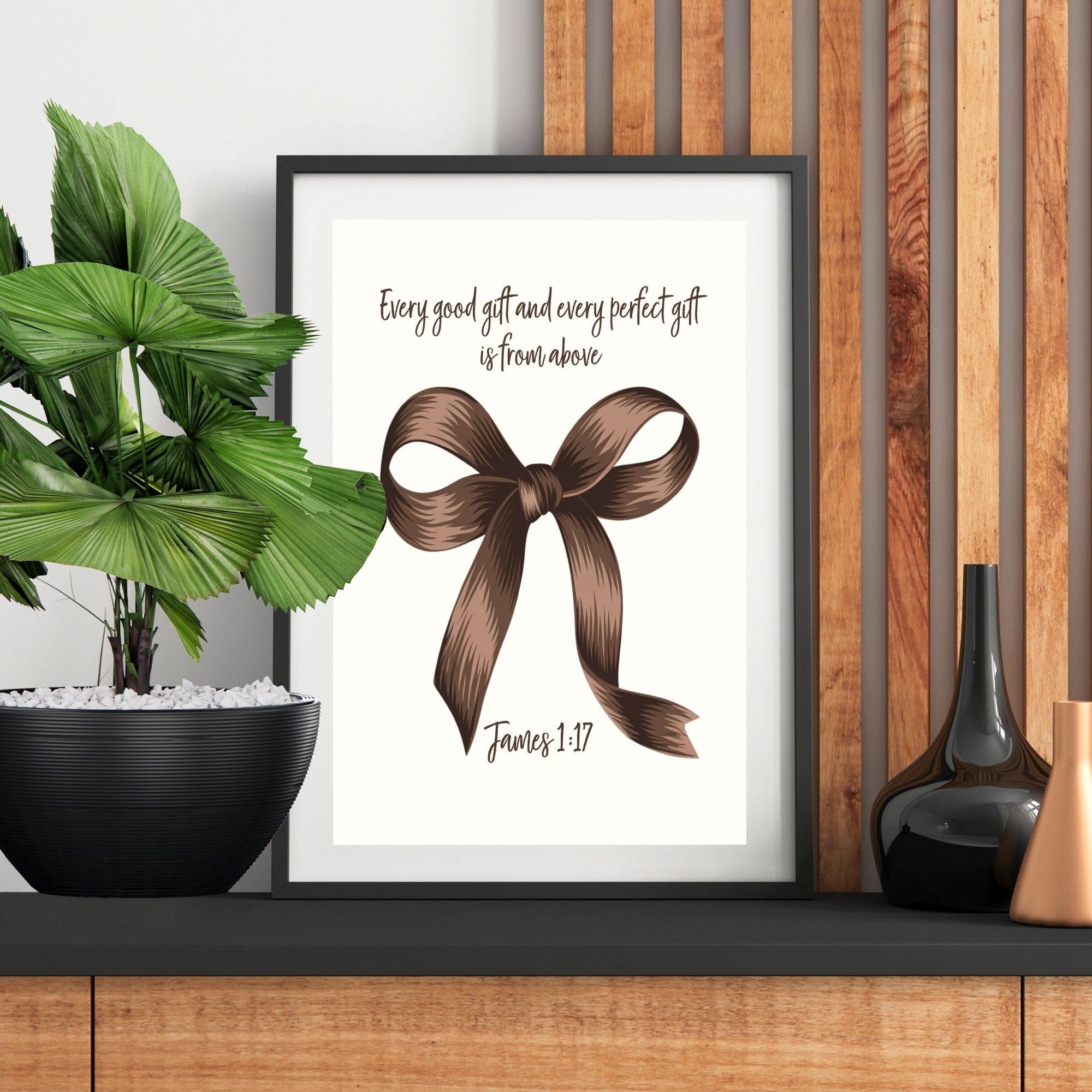 Wall Decor Giclee Poster Art Print - Every Good Gift and Every Perfect Gift Art