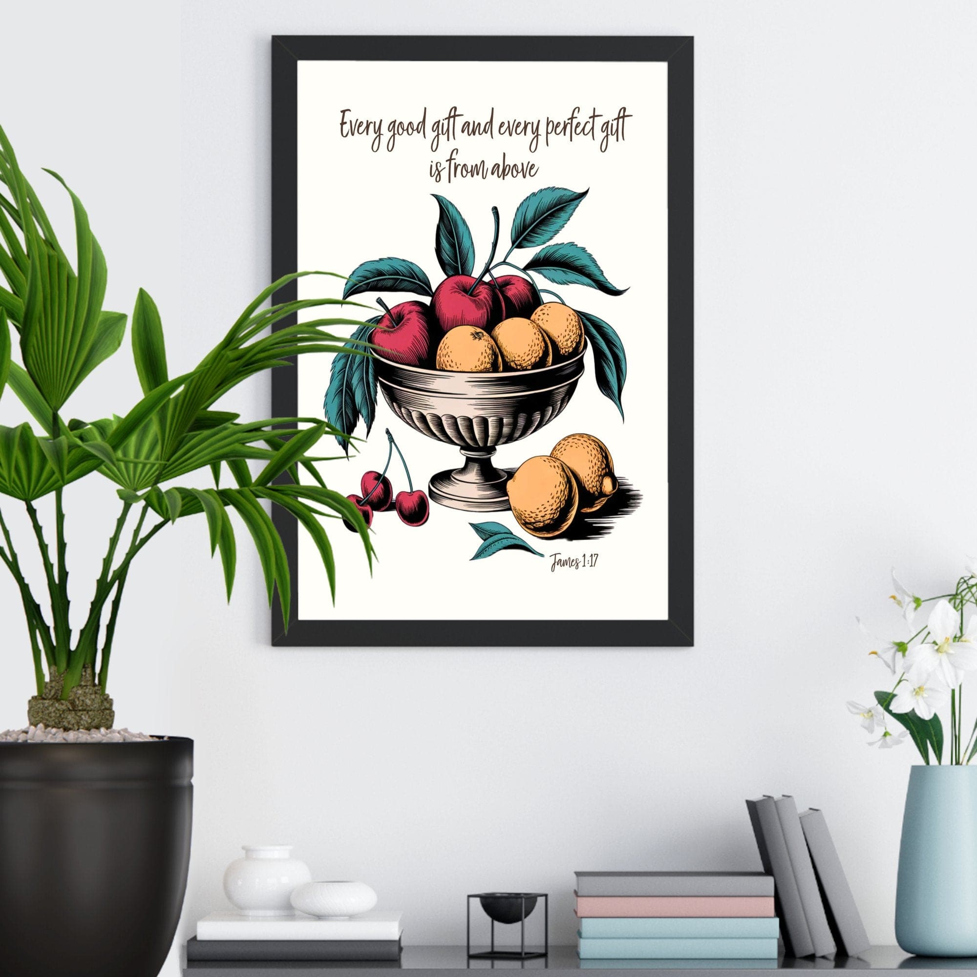 Wall Decor Giclee Poster Art Print - Every Good Gift and Every Perfect Gift Art