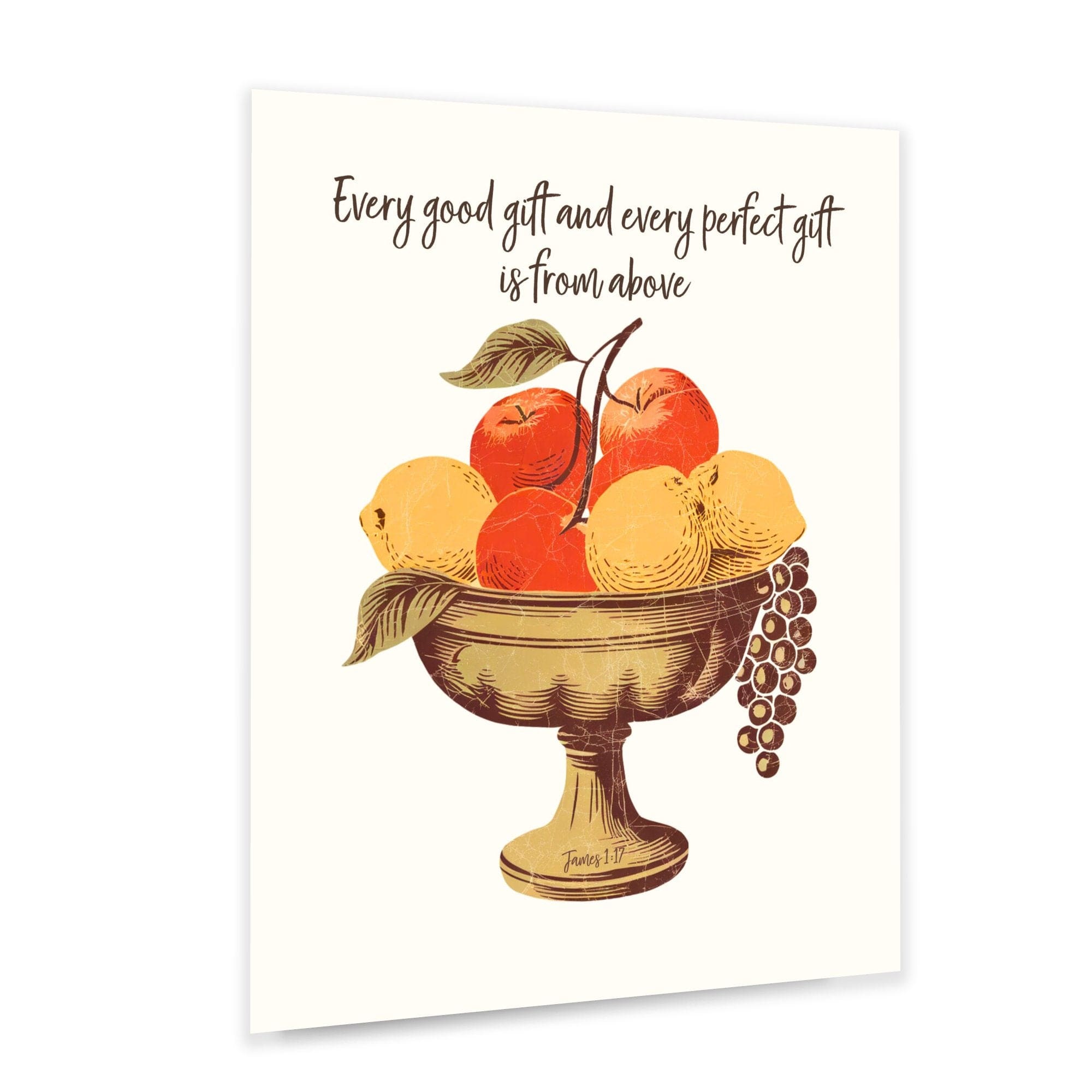 Wall Decor Giclee Poster Art Print - Every Good Gift and Every Perfect Gift Art