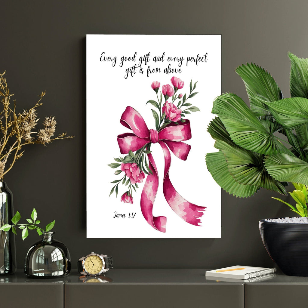 Wall Decor Giclee Poster Art Print - Every Good Gift and Every Perfect Gift Art