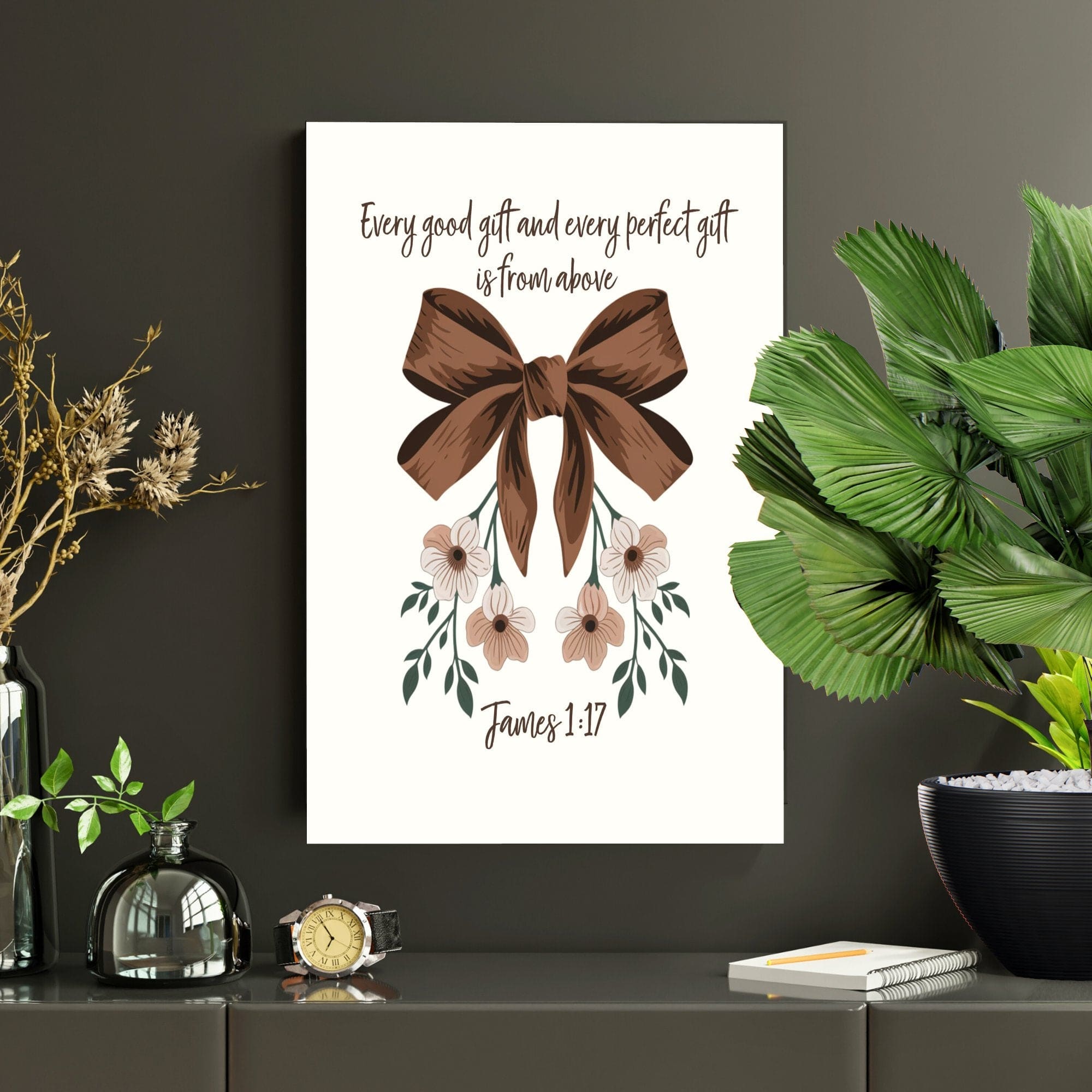 Wall Decor Giclee Poster Art Print - Every Good Gift and Every Perfect Gift Art