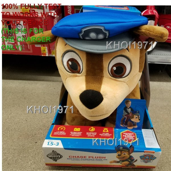 6V AC Wall Charger Adapter for Huffy PAW Patrol Chase Deluxe Ride-On Toy