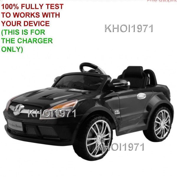 Black AC Charger Adapter for Mercedes-Benz SL65 Ride-On Toy TY557897