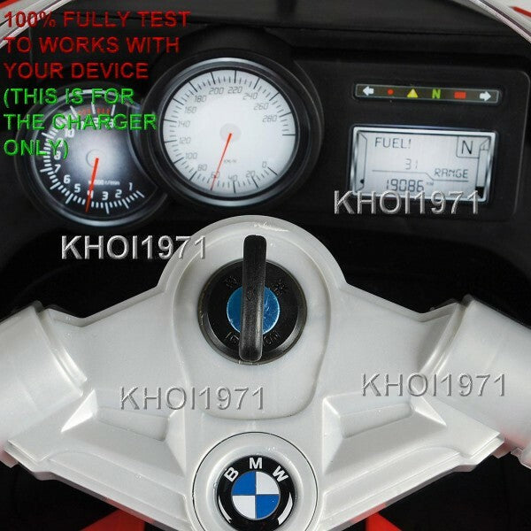 AC Wall Charger Adapter for 12V Blue BMW K1300S Motorcycle Ride-On Battery