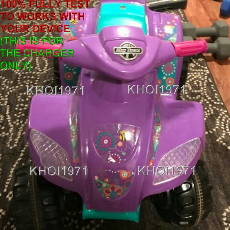 6V AC Wall Charger Adapter for KT1014KM Kid Trax Melody Toddler Quad Ride-On Toy