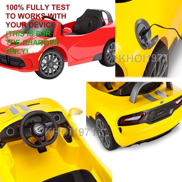 6V AC Wall Charger Adapter for KT1108TG KT1113TGI Kid Trax SRT Viper Ride-On Battery