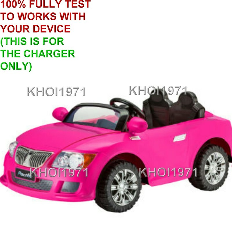 12V AC Wall Charger Adapter for Kidtrax KT1343WM Cool Car Convertible Ride-On