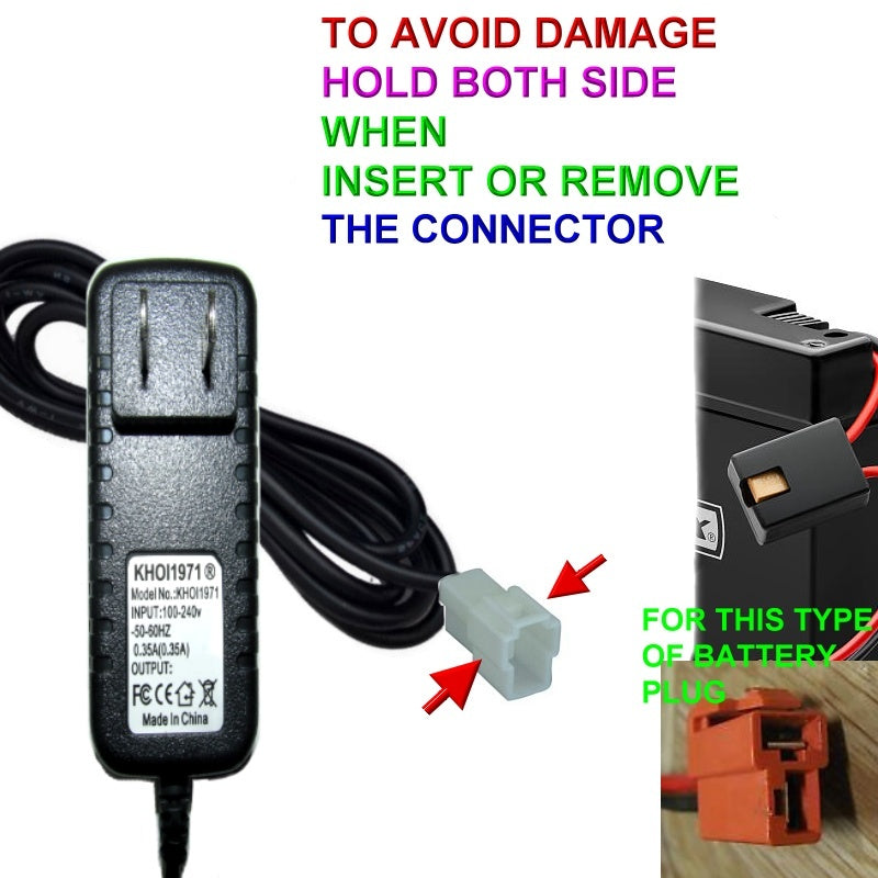 Wall Charger AC Adapter for Rollplay Owl Mini Quad Ride-On Vehicles