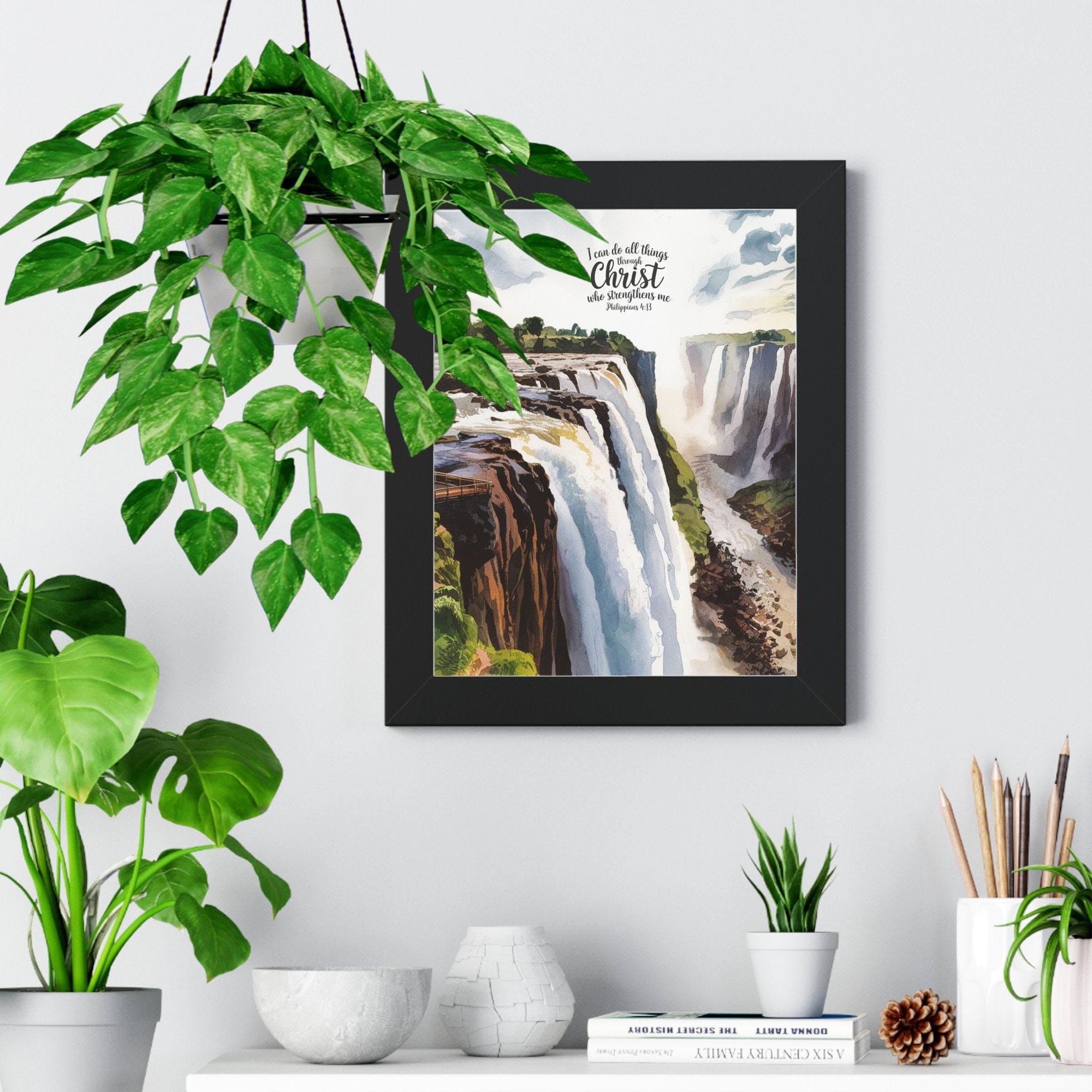 Wall Decor Giclee Poster Art Print - i can do All Things Inspirational Artwork