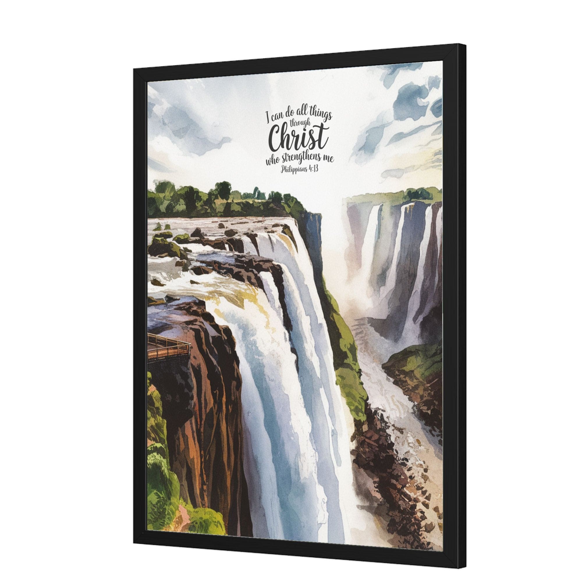 Wall Decor Giclee Poster Art Print - i can do All Things Inspirational Artwork