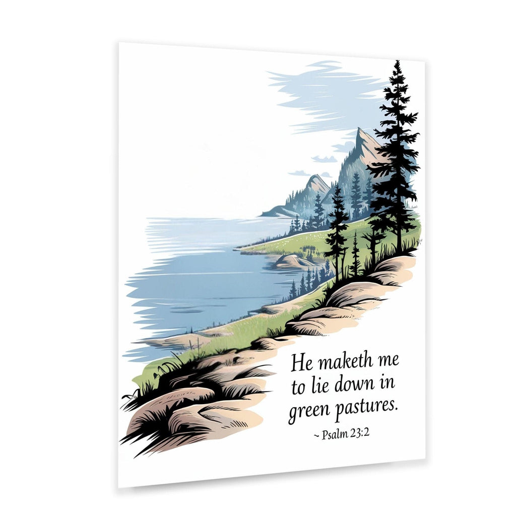Giclee Faith Inspired Tranquil Ocean Horizon Landscape Uplifting Serenity Decor