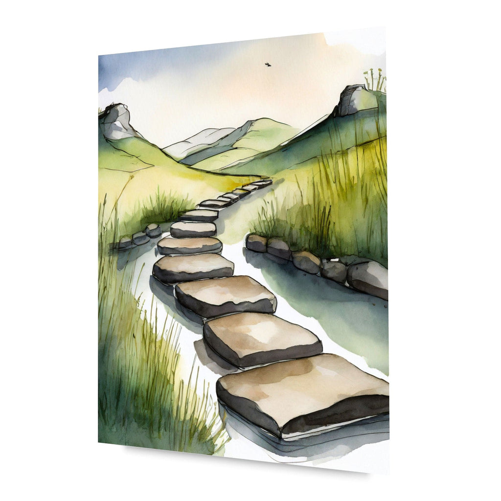 Wall Decor Giclee Poster Art Print - Stepping Stones Nature Inspiration
