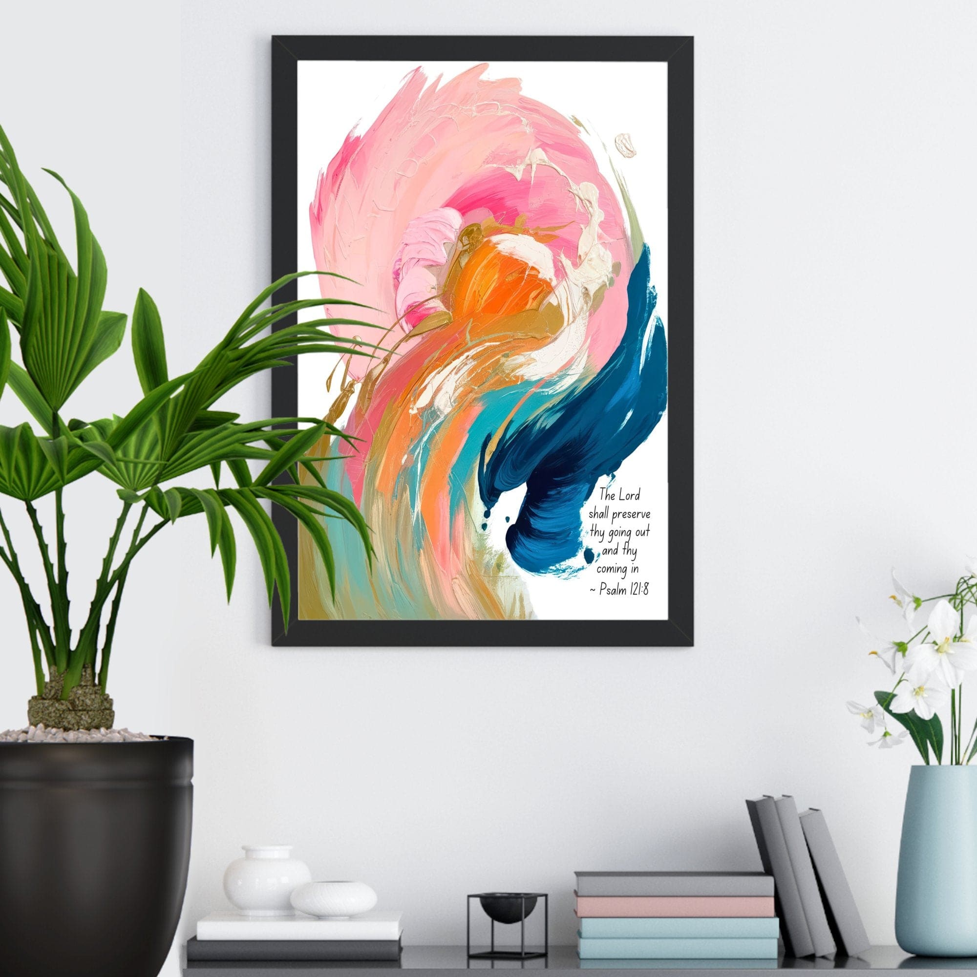 Wall Decor - Giclee Poster Art Print - Inspiration Artwork Psalm 121:8