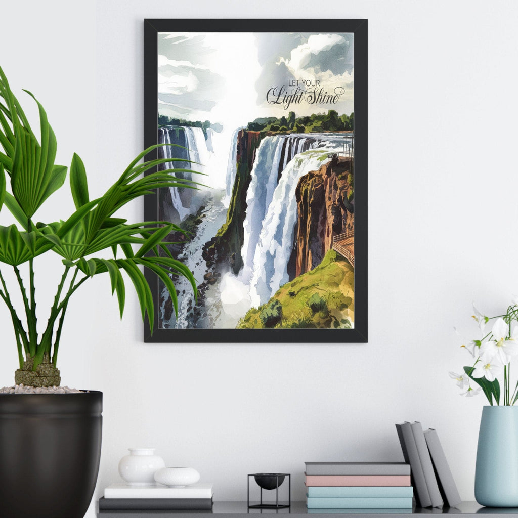 Wall Decor Giclee Poster Art Print - Let your Light Shine Inspirational Artwork