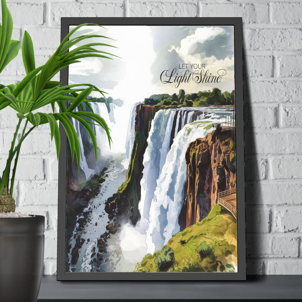 Wall Decor Giclee Poster Art Print - Let your Light Shine Inspirational Artwork