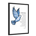 Wall Decor Giclee Poster Art Print - our Father Bible Verse - Dove Illustration