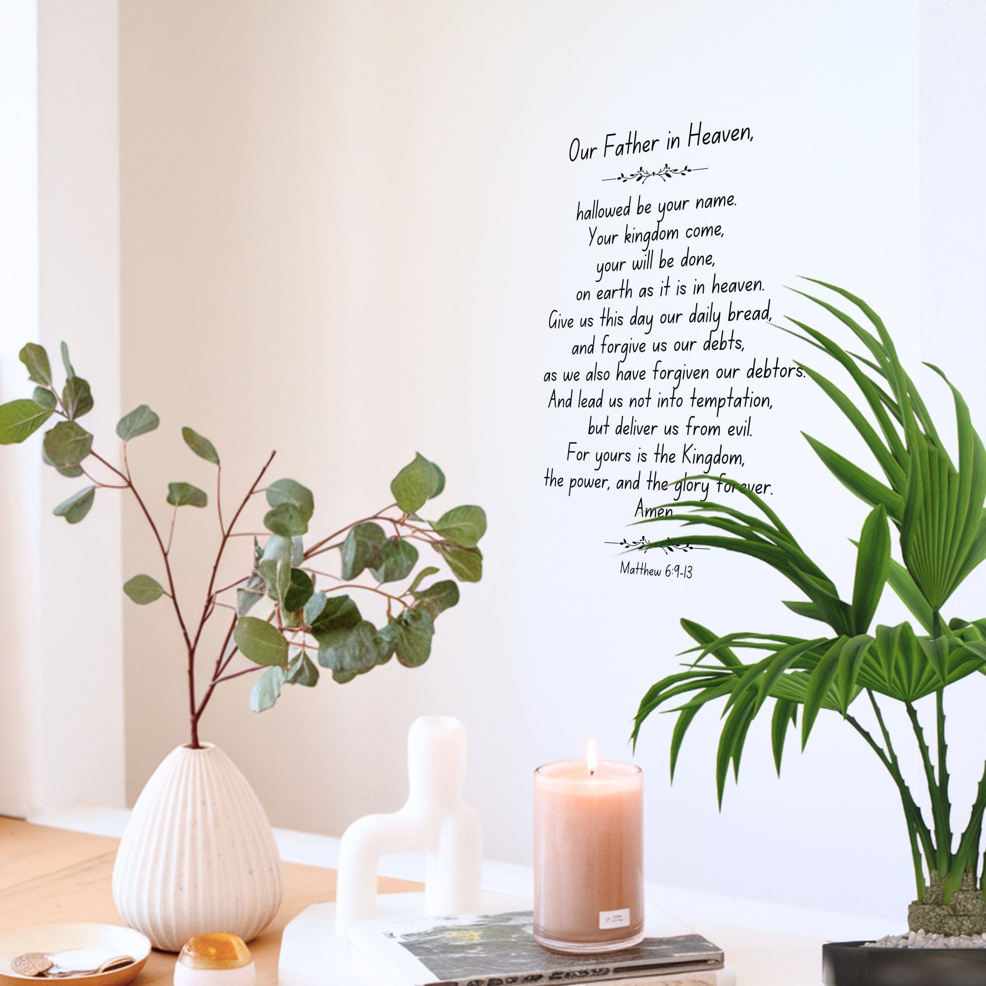 Wall Decor Giclee Poster Art Print - our Father in Heaven Inspirational Artwork