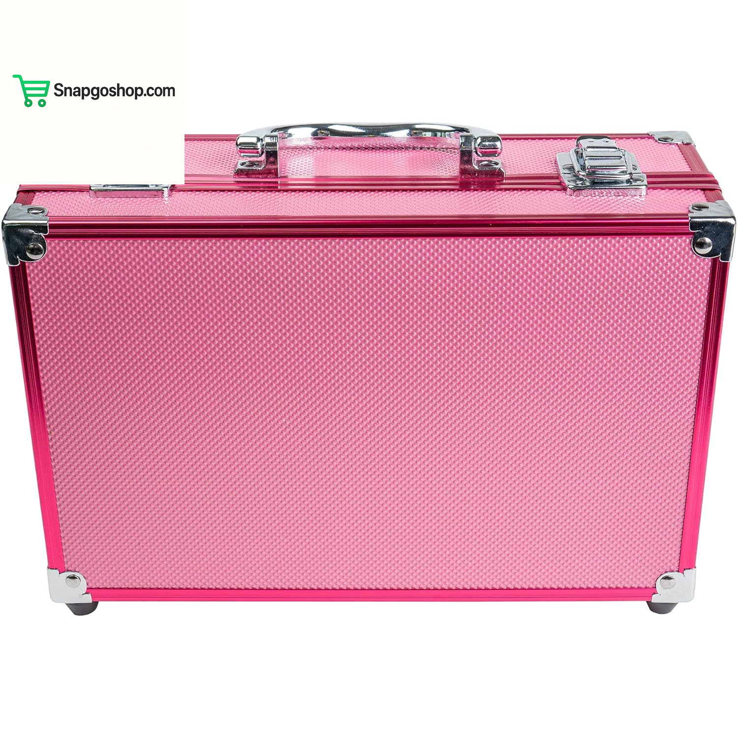 Carry All Makeup Train Case with Pro Makeup Set, Makeup Brushes, Lipsticks, Eye Shadows, Blushes, Powders, and More - Reusable Makeup Storage Organizer - Premium Gift Packaging - Pink
