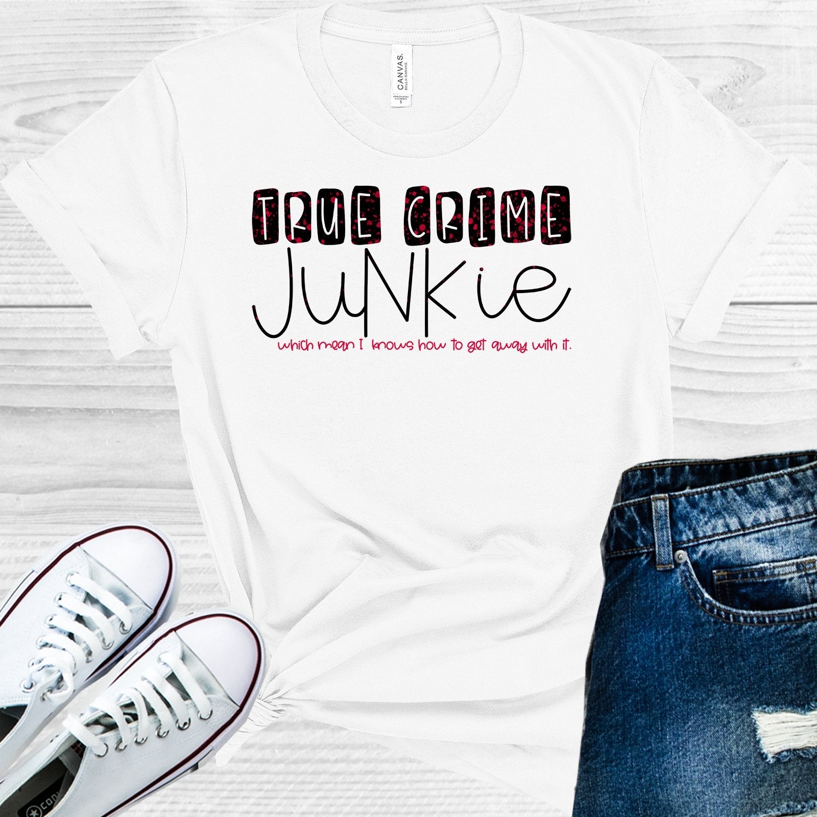 True Crime Junkie Graphic Tee